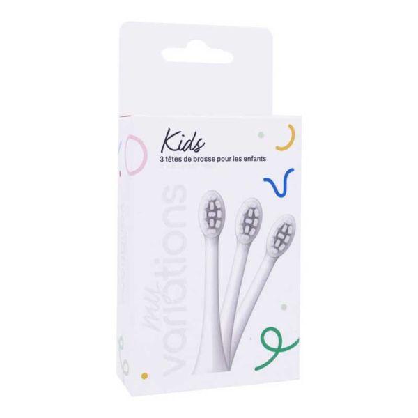 My Variations Têtes de brosse blanches pour brosse My Variations Kids (x3)