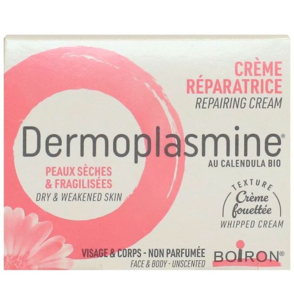 Boiron Dermoplasmine Crème réparatrice au Calendula bio peaux sèches & fragilisées (20 g)