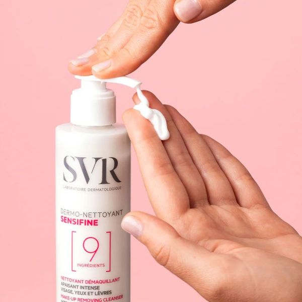 Sensifine Dermo-Nettoyant nettoyant démaquillant apaisant visage, yeux & lèvres (400 ml)