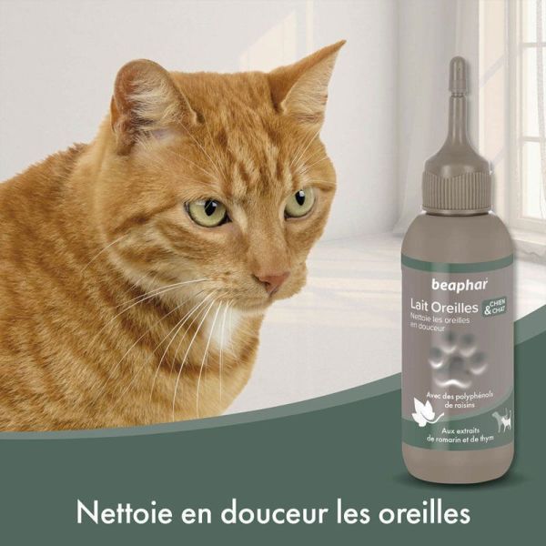 Beaphar Lait nettoyant oreilles chiens & chats (125 ml)