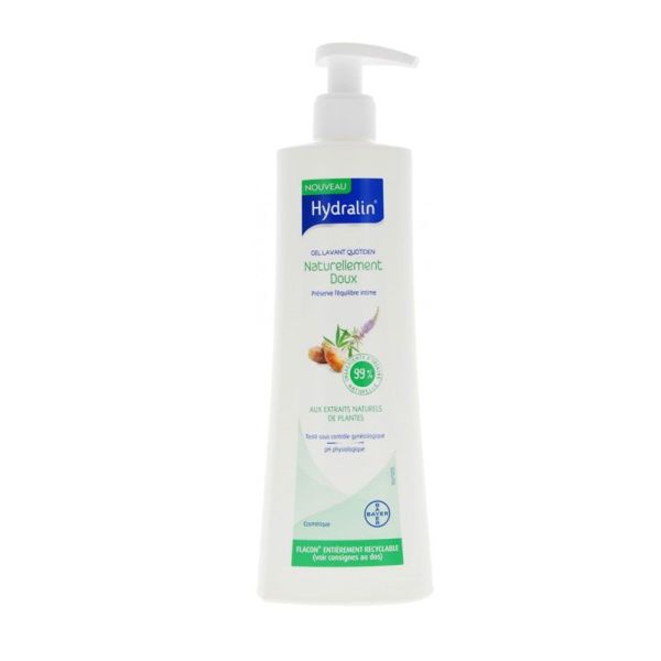 Hydralin Naturellement Doux Gel Lavant Intime Quotidien (400 ml)