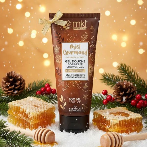 Cosm'Ethik Gel Douche Surgras Noël Miel Gourmand édition limitée (100 ml)