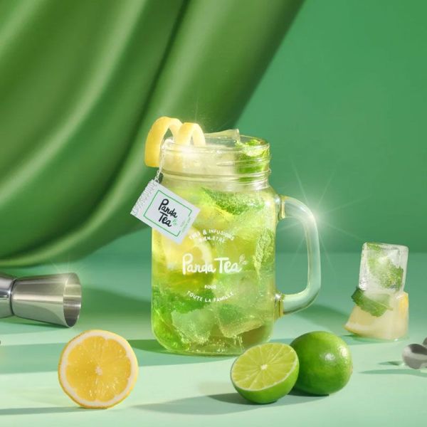 Panda Tea Iced Tea infusion glacée détox saveur Yuzu-Citron vert (28 sachets)