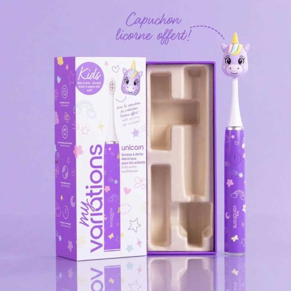 My Variations Brosse à Dents Électrique Sonique Licorne enfants de 3 à 12 ans (x1)