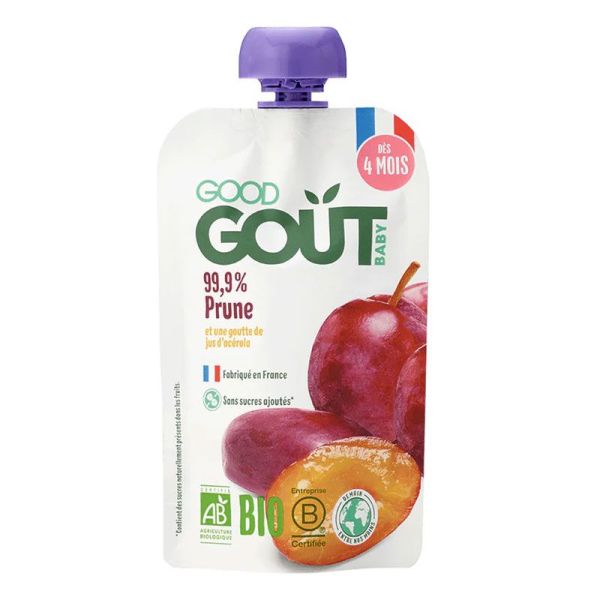Good Goût Baby Purée bio Prune bébé dès 4 mois (120 g)