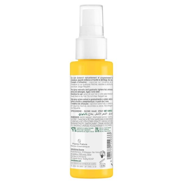 Spray illuminant à la Camomille Bio - cheveux blonds (100 ml)