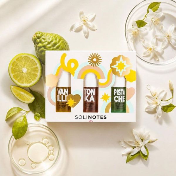 Solinotes Coffret Trio Brumes Vanille, Tonka et Pistache (3 x 60 ml)