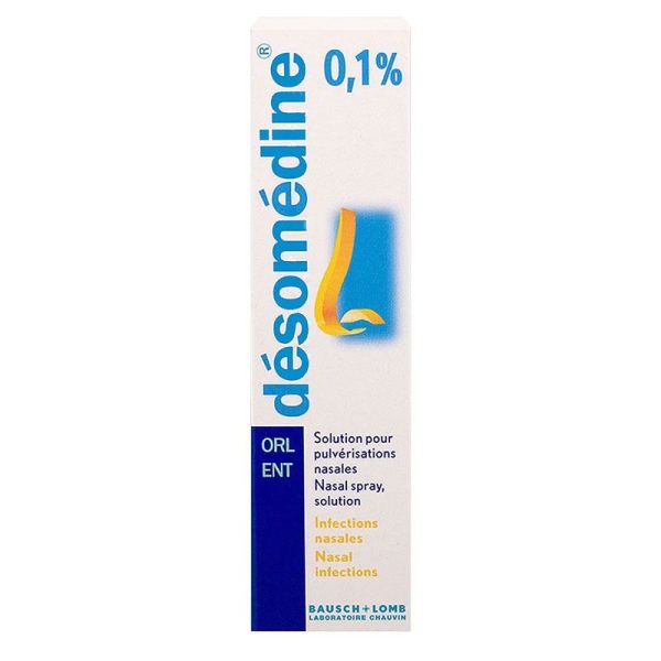 Bausch + Lomb Désomédine 0,1% Solution pour pulvérisations nasales (10 ml)