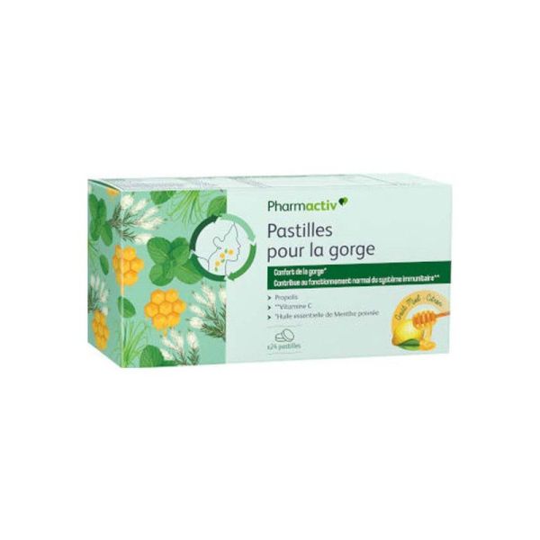 Pastilles pour la gorge Goût Miel Citron (24 pastilles)