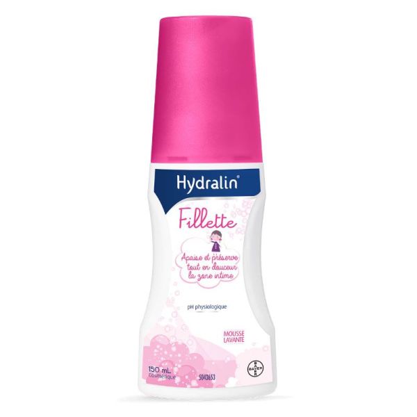 Hydralin Fillette hygiène intime des plus petites à l'extrait de lotus (150 ml)