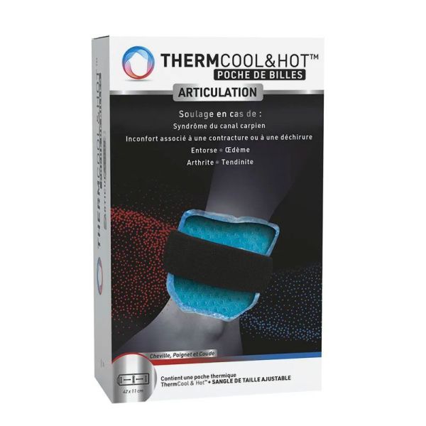 ThermCool&Hot Poche de Billes Articulations canal carpien, contracture, déchirure, entorse (x1)