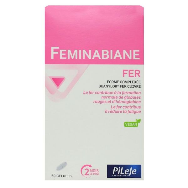 PiLeJe Féminabiane Fer réduction de la fatigue (60 gélules)