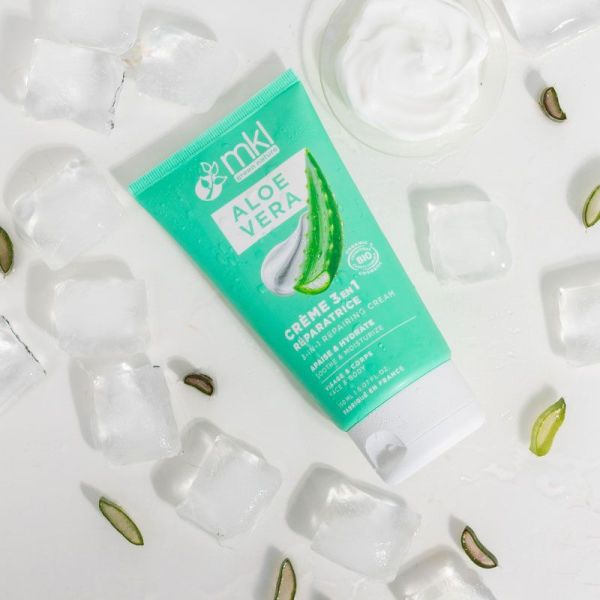 Crème réparatrice 3 en 1 à l'Aloe Vera Bio (150 ml)