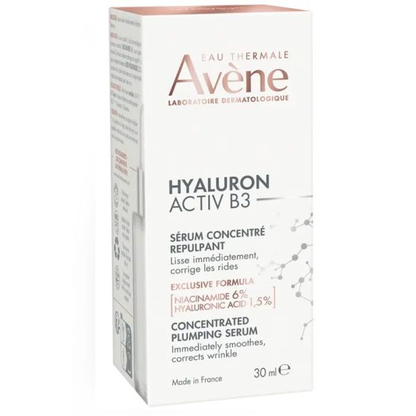 Avène Hyaluron Activ B3 Sérum concentré repulpant, anti-rides, raffermissant (30 ml)