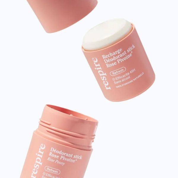 Respire Recharge pour Déodorant Stick 48h Rose Pivoine (50 g)