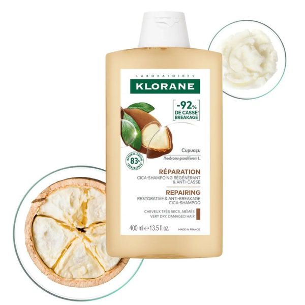 Cica-Shampoing Réparation régénérant & anti-casse au Cupuaçu bio (400 ml)