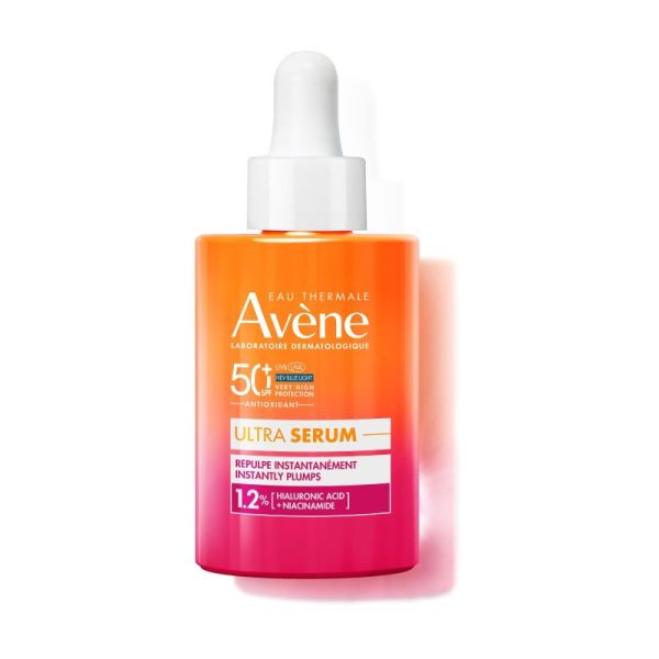 Avene Ultra Sérum SPF50+ 1.2% acide hyaluronique + Niacinamide repulpant (30 ml)