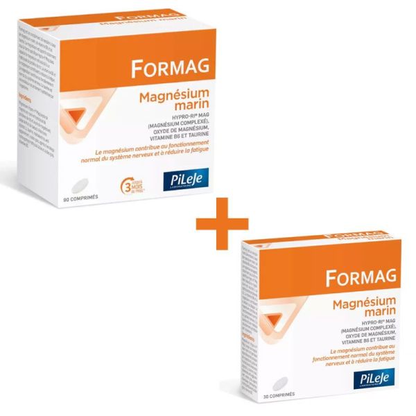 Formag Magnésium Marin système nerveux & fatigue (90 comprimés + 30 offerts)