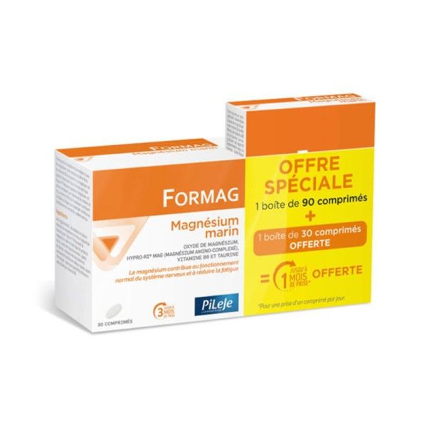 Formag Magnésium Marin système nerveux & fatigue (90 comprimés + 30 offerts)