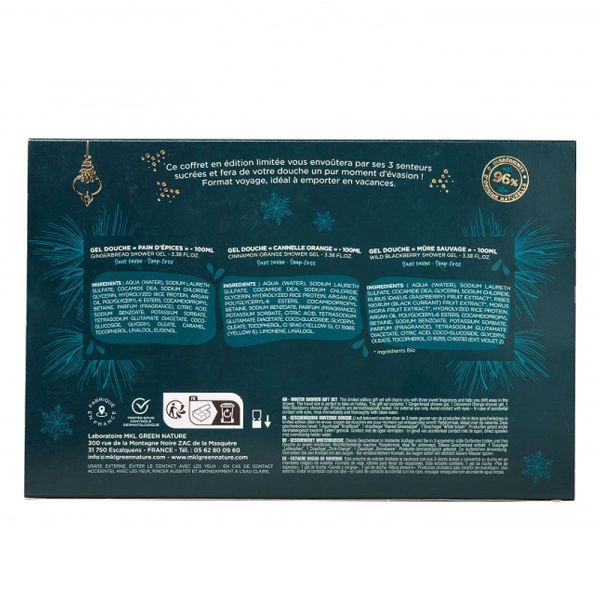 MKL Green Nature Coffret Douche D'hiver (3 gels douche) Edition Limitée