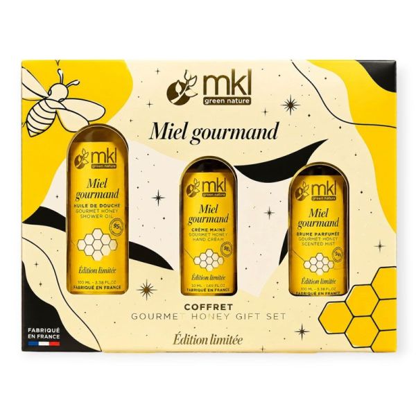 Coffret Miel Gourmand 2026 édition limitée (huile douche + crème mains + brume parfumée)