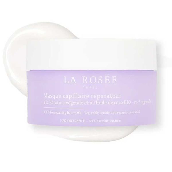 La Rosée Masque Capillaire Réparateur kératine végétale & huile de coco bio rechargeable  (200 g)