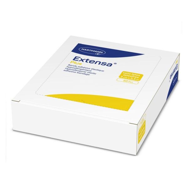 Hartmann Extensa Plus Bande adhésive élastique 3 cm x 2,5 m Blanc (Boîte de 60)