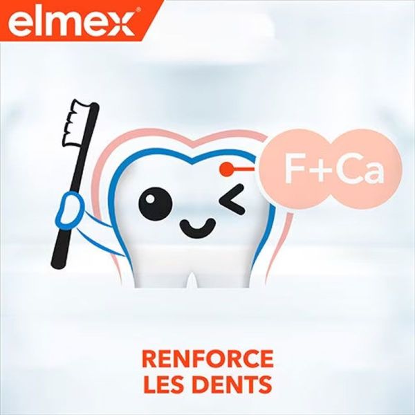 Elmex Anti-caries Professionnal Junior dentifrice enfants 6-12 ans (Duo Pack 2 x 75 ml)