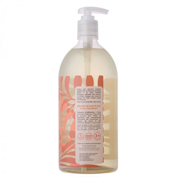 MKL Green Nature Gel douche surgras Bio Karité (1l)