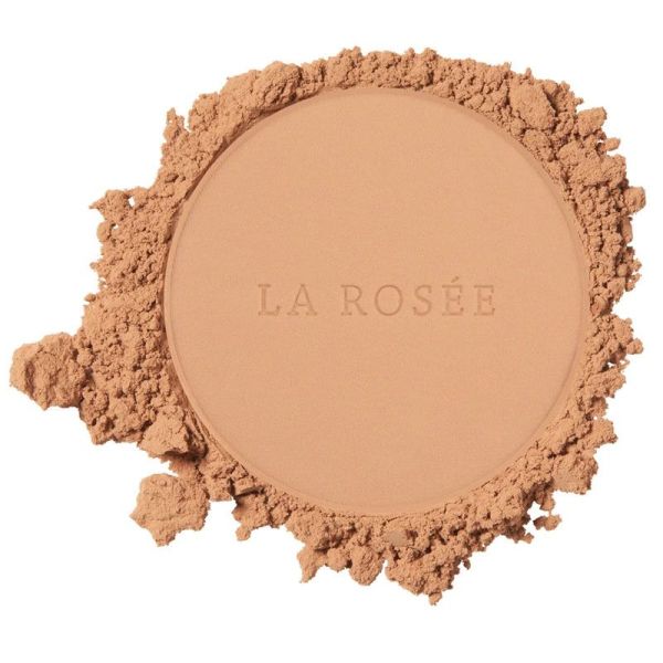 La Rosée Recharge Poudre Compacte Soin à l'abricot Bio Teinte 03 Medium Foncé (8 g)