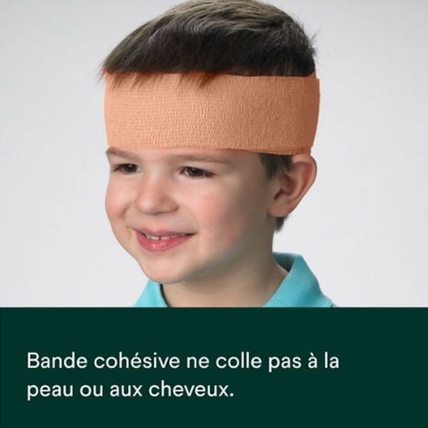 3M Coheban Bande de contention cohésive élastique 7 cm x 3 m couleur Chair (1x)