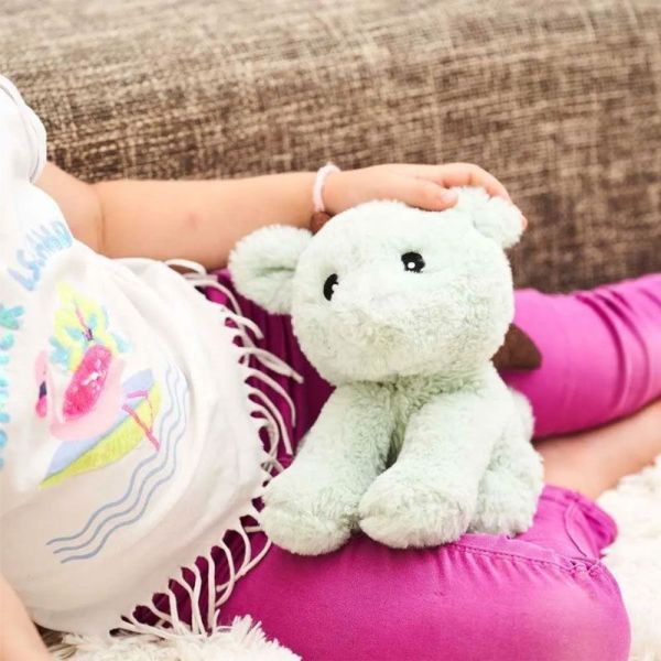 Pelucho Bouillotte sèche peluche Dragon aux grains de blé et fleurs de lavande