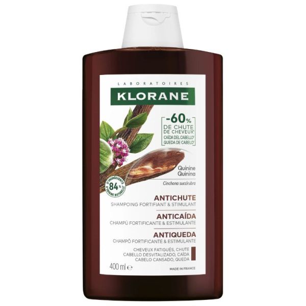 Klorane Shampoing fortifiant et stimulant à la Quinine et à l'Edelweiss (200 ml)