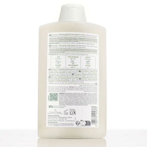 Klorane Shampoing Extra-Doux à l'Avoine médicinale bio (400 ml)