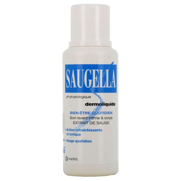 Saugella Dermoliquide soin lavant intime & corps à l'extrait de sauge (250 ml)
