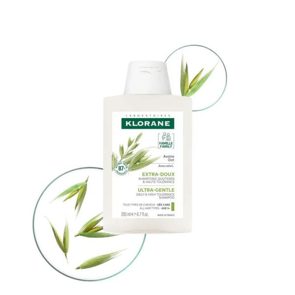 Klorane Shampoing Extra-Doux à l'Avoine médicinale bio (200 ml)