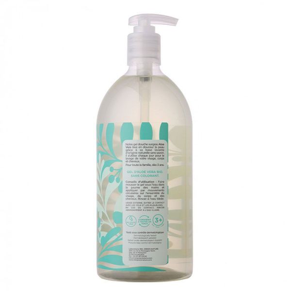 MKL Green Nature Gel douche surgras Bio Aloe Vera (1l)
