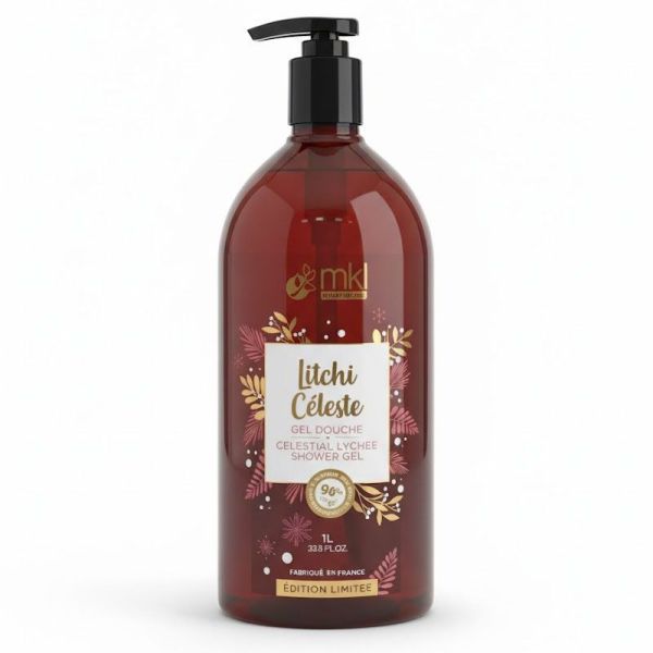 Cosm'Ethik Gel Douche Surgras Noël Litchi Céleste édition limitée (1L)