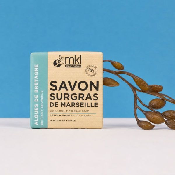 MKL Green Nature Savon de Marseille Surgras aux Algues de Bretagne (100 g)