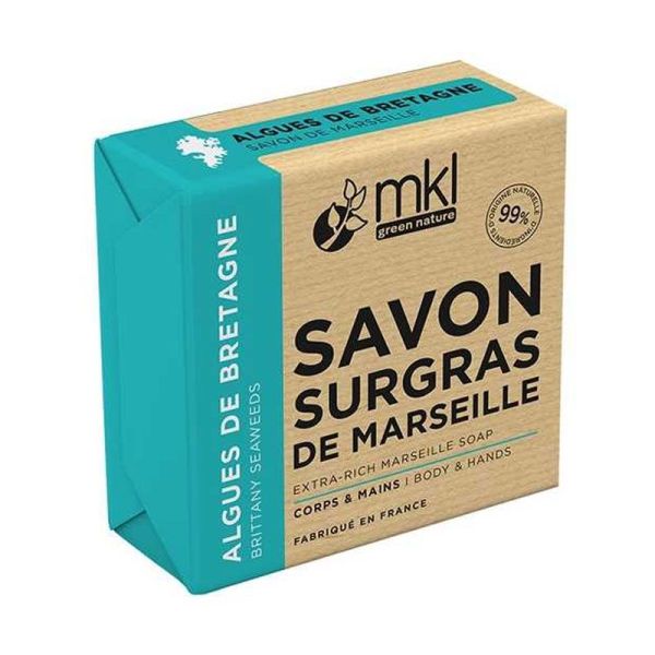 MKL Green Nature Savon de Marseille Surgras aux Algues de Bretagne (100 g)