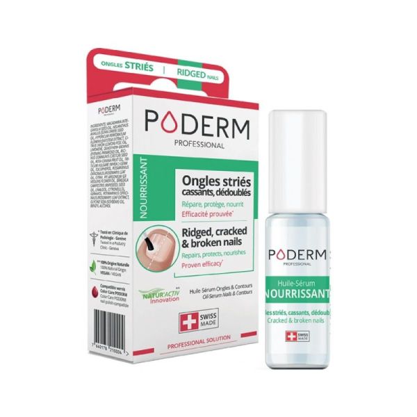 Poderm Huile Nourrissante Ongle Strie 8Ml