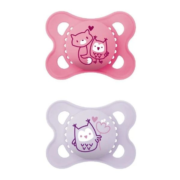 MAM Sucette Silicone Original 2-6 mois Nature (lot de 2)
