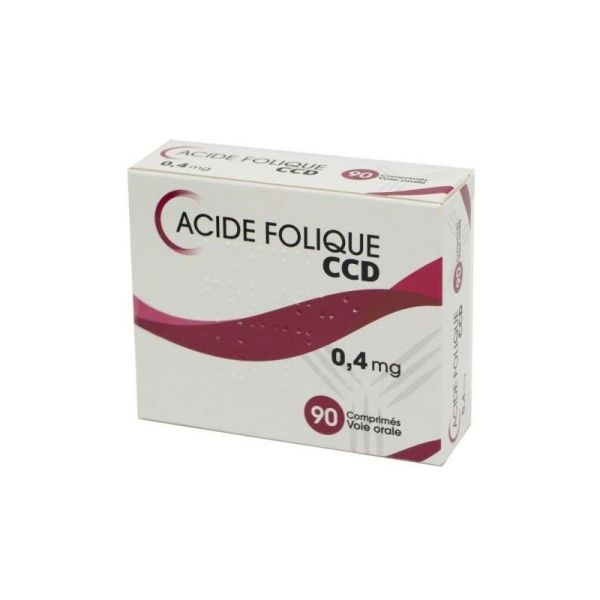 Acide Folique 0,4Mg Ccd 90 comprimés