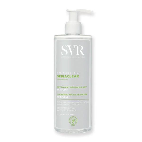 Svr Sebiaclear Eau Micellaire nettoyante & démaquillante (400 ml)