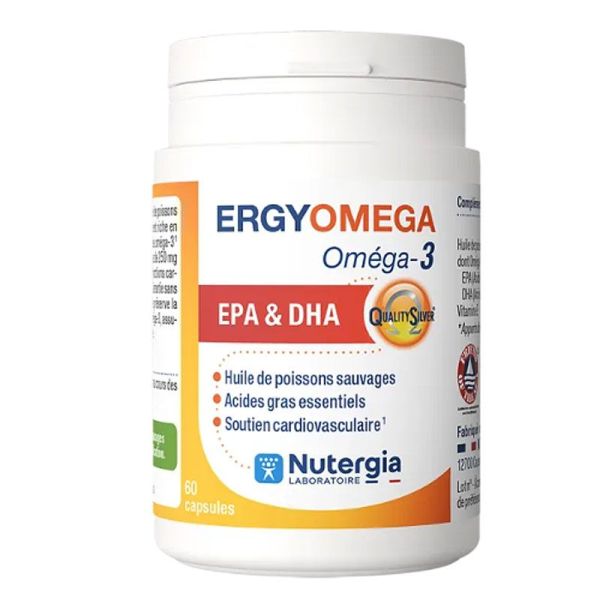 Nutergia Ergyomega Oméga-3 EPA & DHA (60 capsules)