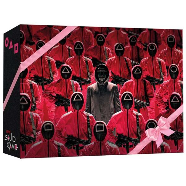 Coffret Netflix Squid Game (Eau de toilette 100 ml + Gel-douche 150 ml + poupée anti-stress)