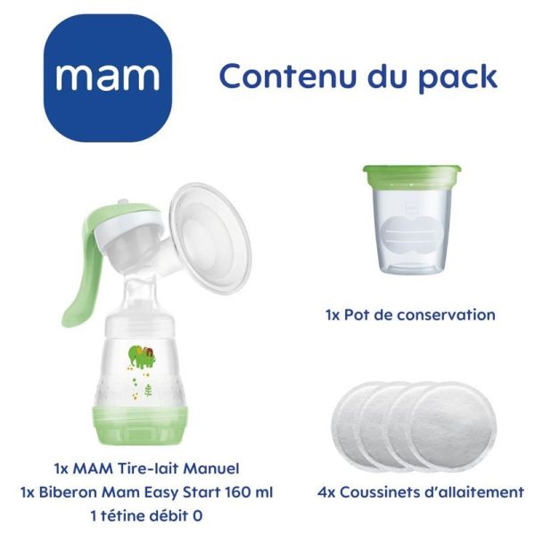 MAM Tire-Lait Manuel + Kit d'Allaitement (x1)