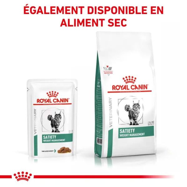 Satiety Weight Management émincé en sauce pour chat (12 x 85 g)