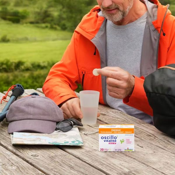 Oscillo' Vitalité Adultes 50+ forme physique, anti-oxydant, mémoire (20 comprimés)