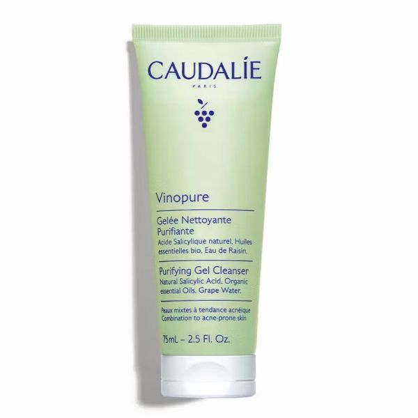 Caudalie Vinopure Gelée Nettoyante à l'Acide Salicylique Purifiante (75 ml)